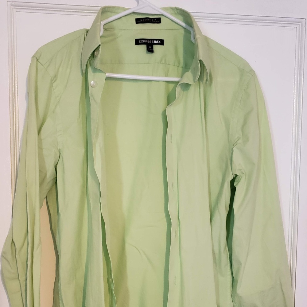 Express 1MX modern fit men dress shirt-Med